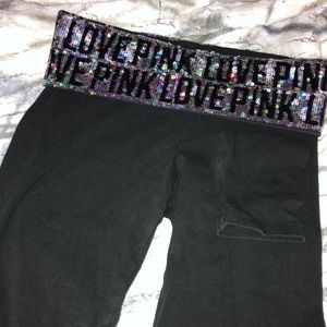 Sequin Pink Victoria’s Secret Yoga Legging